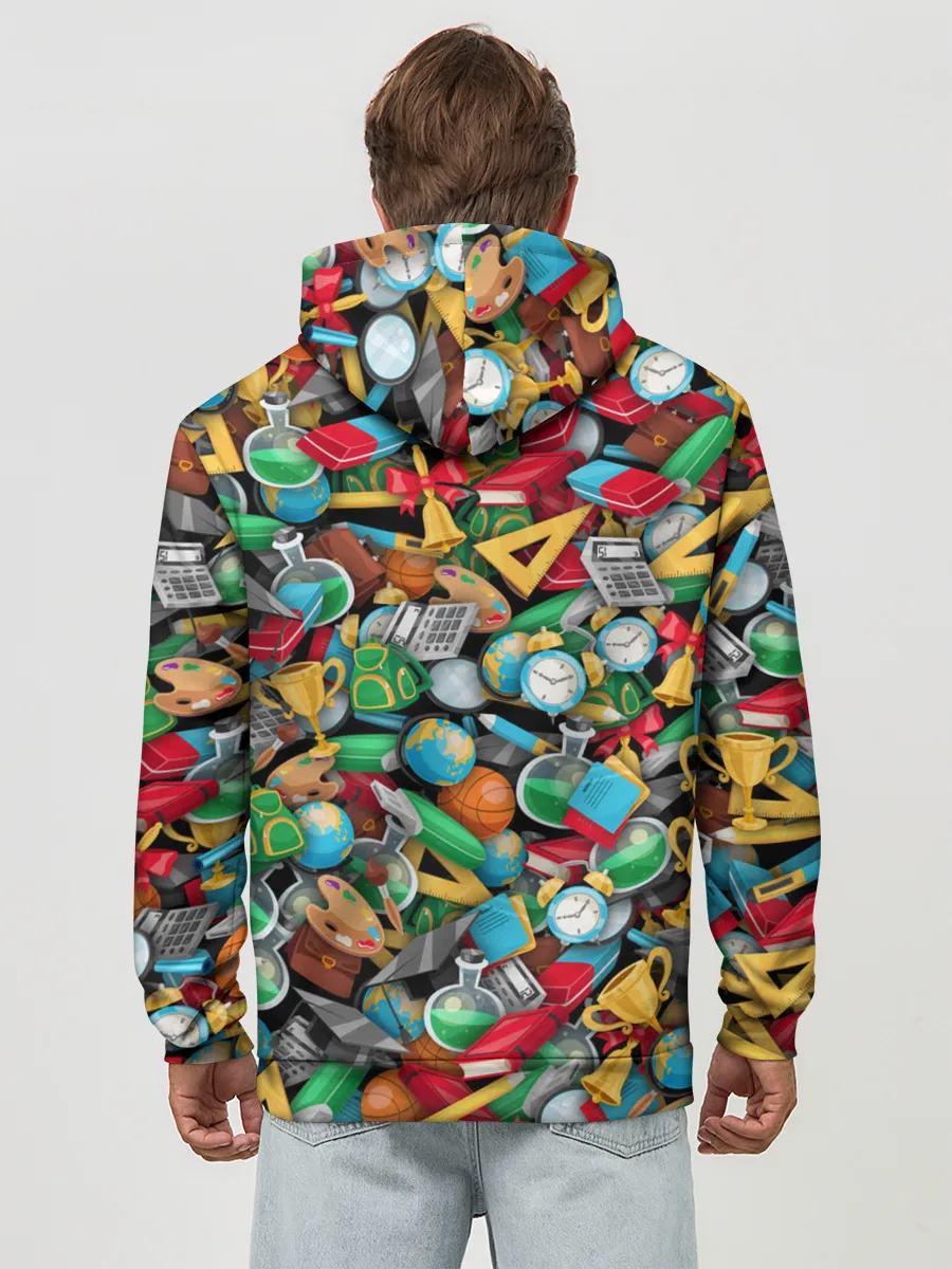 Худи мужской база хлопок / Снова в школу