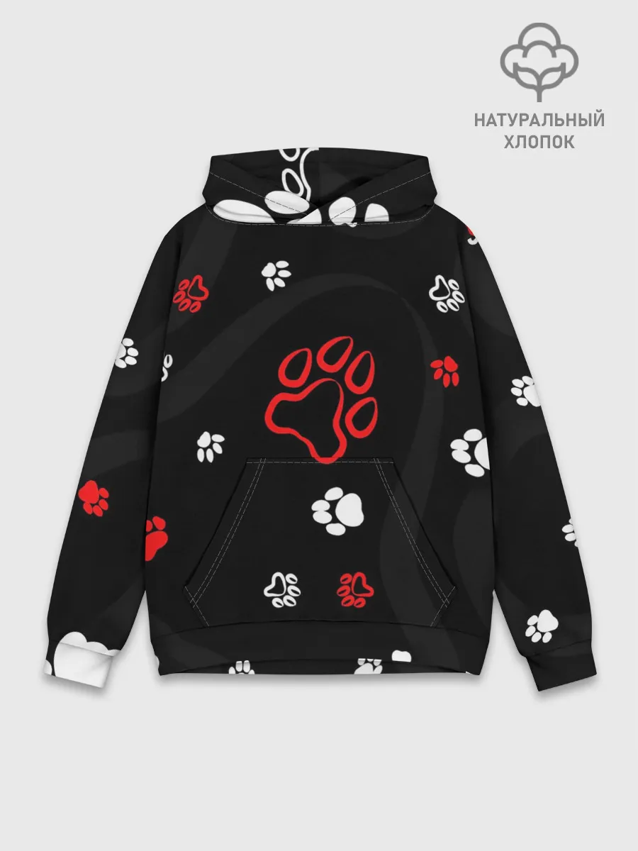 Худи мужской база хлопок / Большая лапа