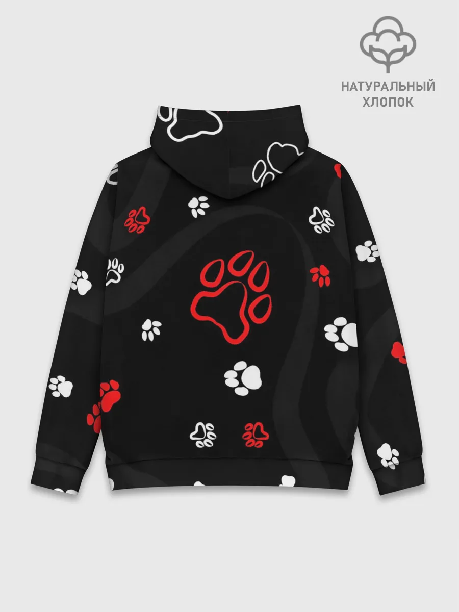 Худи мужской база хлопок / Большая лапа