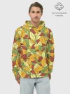Худи мужской база хлопок / Яркие осенние листья