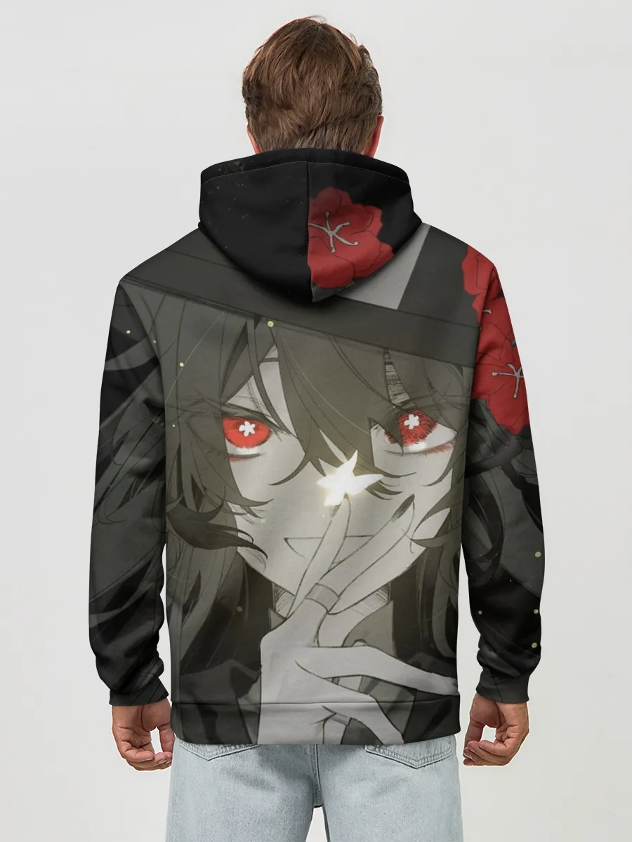 Худи мужской база хлопок / Геншин импакт Ху тао