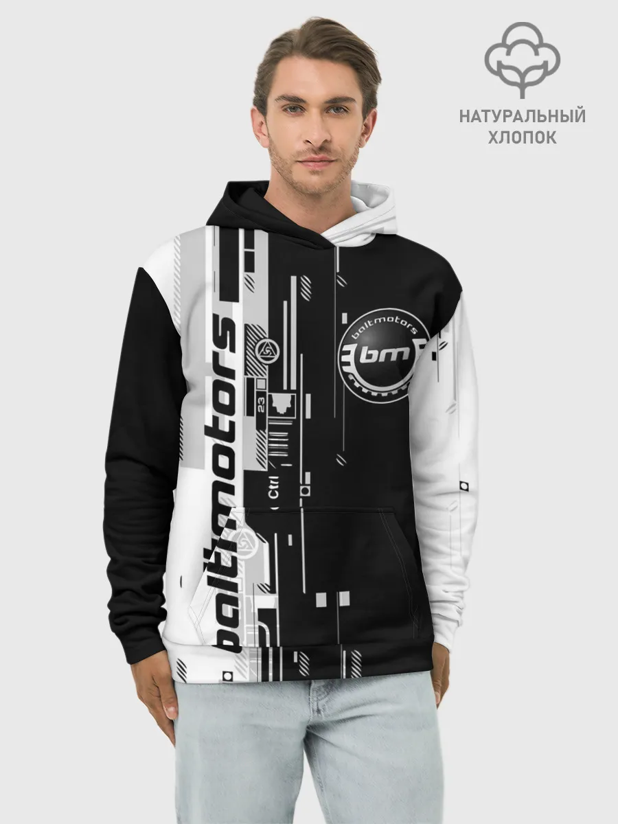 Худи мужской база хлопок / BALTMOTORS / ТЕХНО