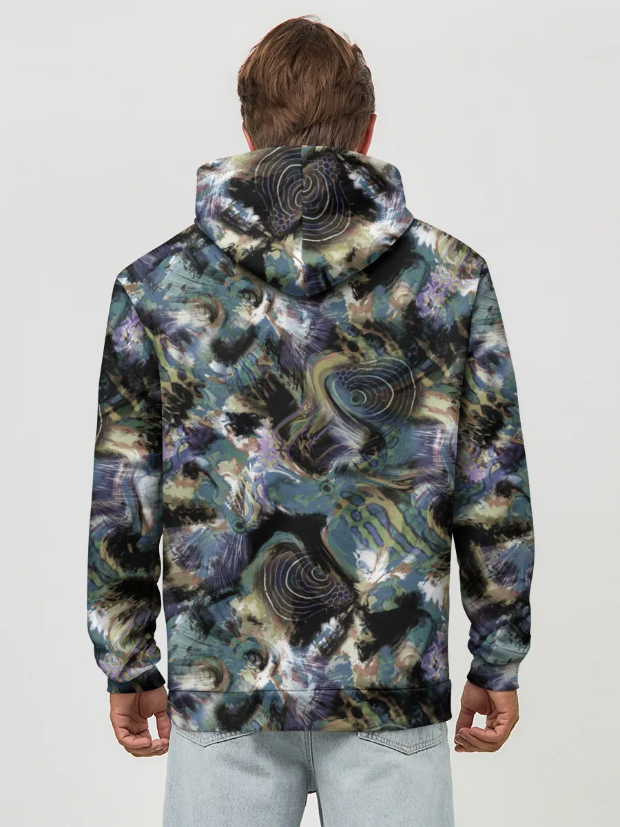 Худи мужской база хлопок / Узор для рыбака