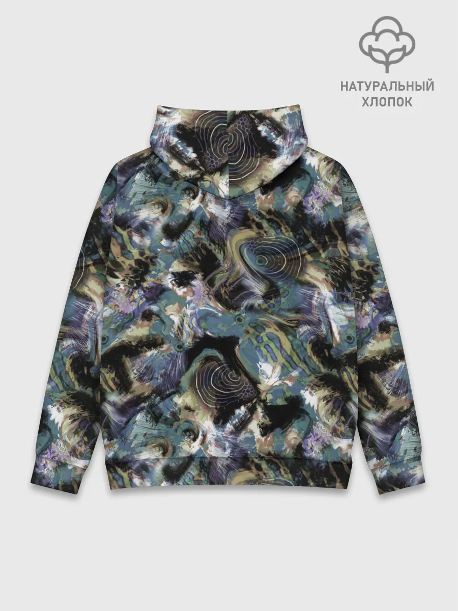 Худи мужской база хлопок / Узор для рыбака