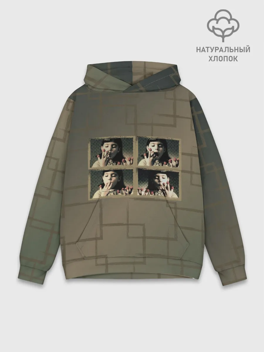 Худи мужской база хлопок / Амели. Малина