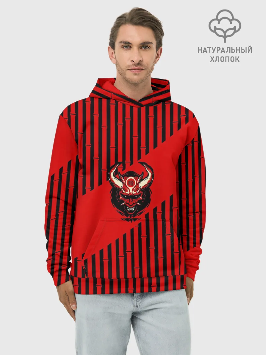 Худи мужской база хлопок / Red wood