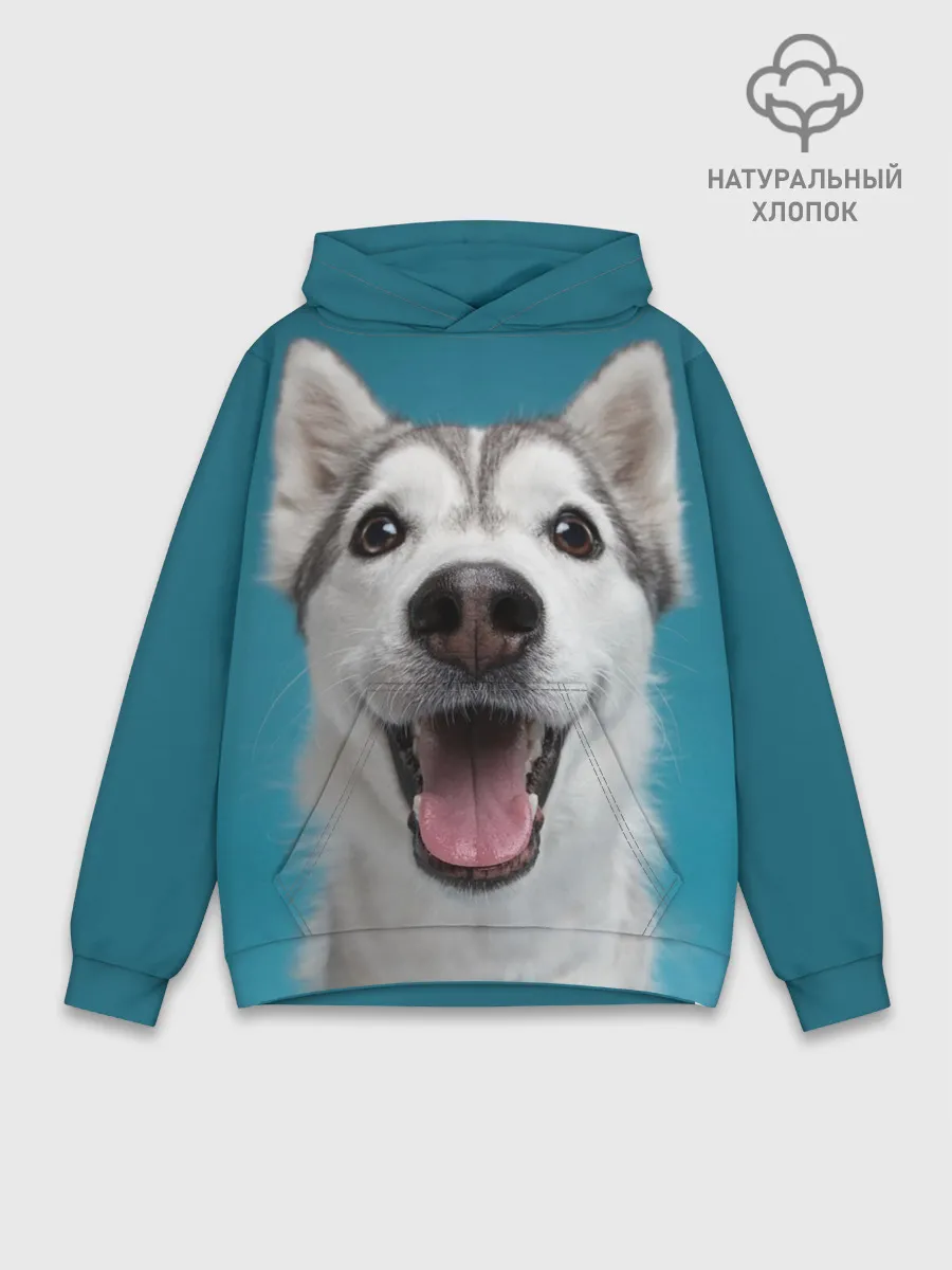 Худи мужской база хлопок / Хаски