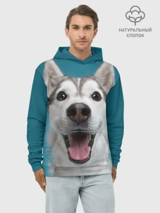 Худи мужской база хлопок / Хаски