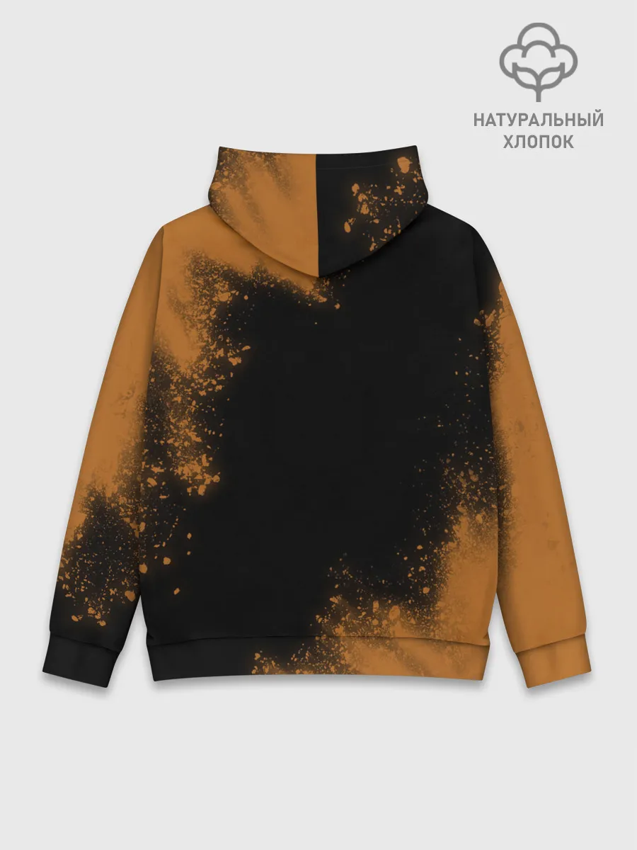 Худи мужской база хлопок / Кошачья Йога - Взрыв