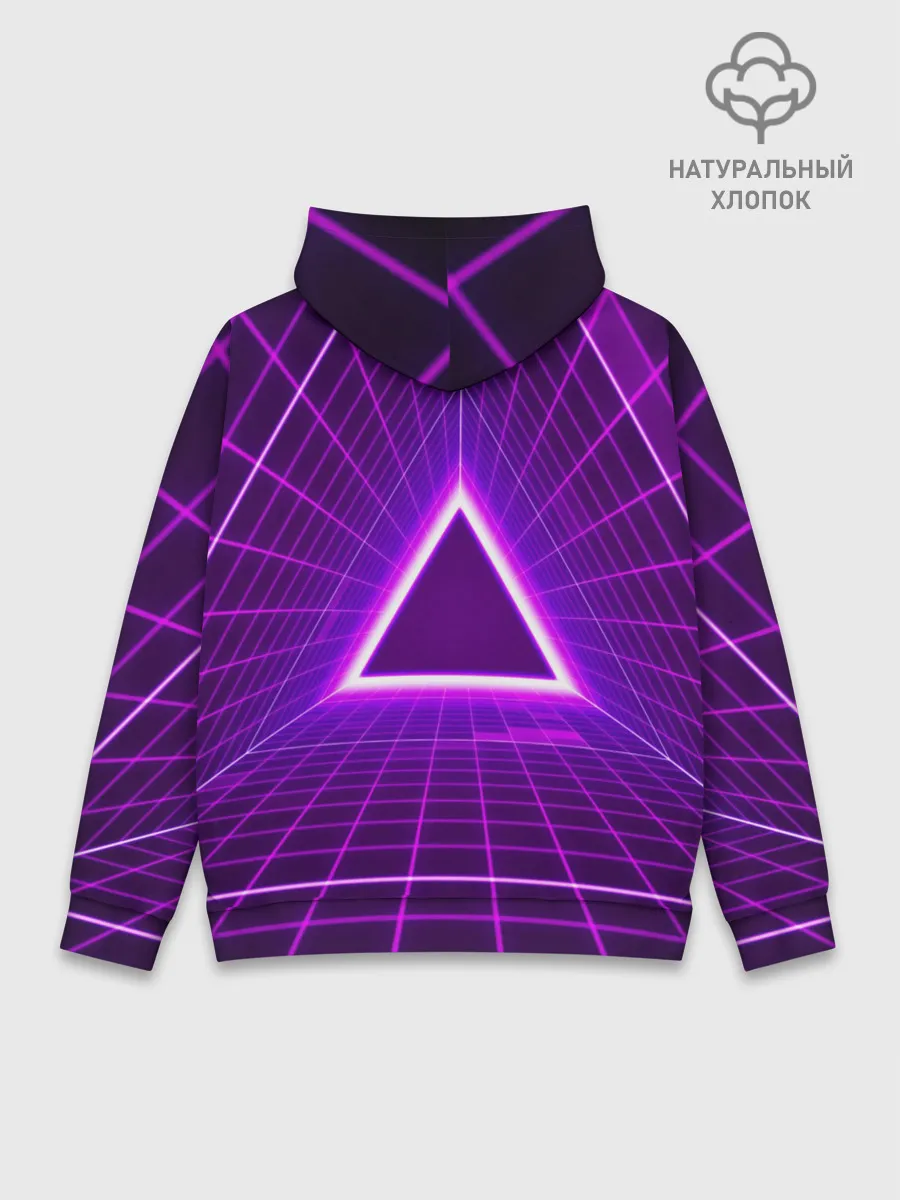 Худи мужской база хлопок / Фон в стиле ретро 80-х