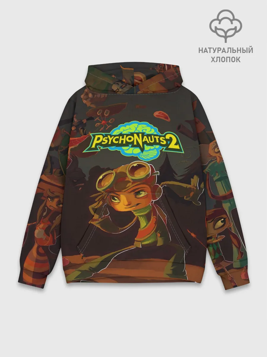 Худи мужской база хлопок / PsychoNauts 2 Распутин