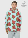 Худи мужской база хлопок / Дольки арбузов