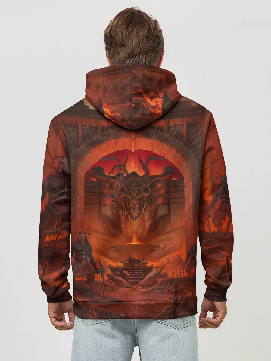 Худи мужской база хлопок / DOOM | ДУМ