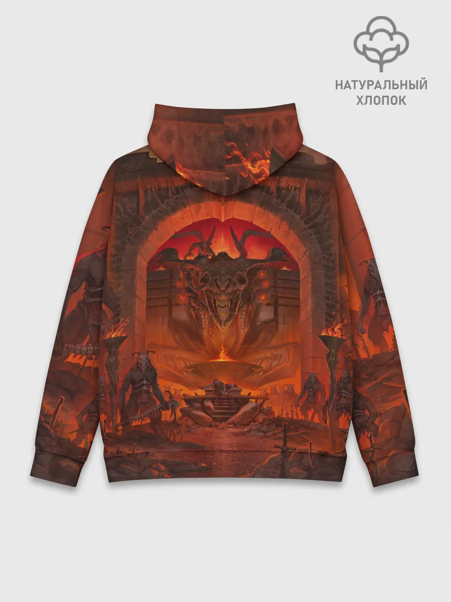 Худи мужской база хлопок / DOOM | ДУМ