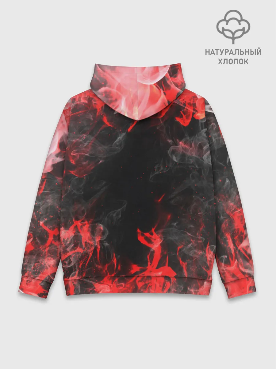 Худи мужской база хлопок / Опасный Динозавр | Red Dino