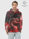 Худи мужской база хлопок / Опасный Динозавр | Red Dino