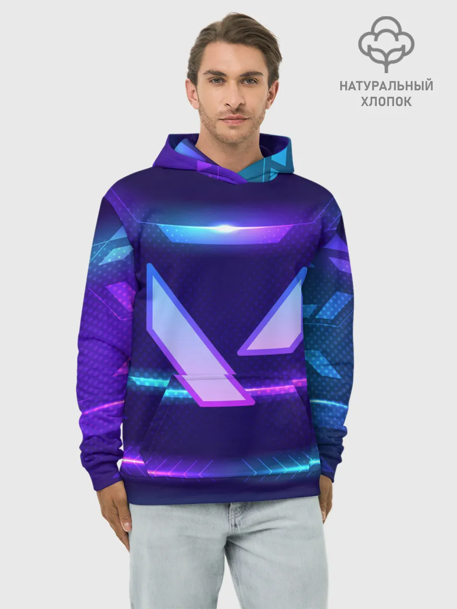 Худи мужской база хлопок / Valorant
