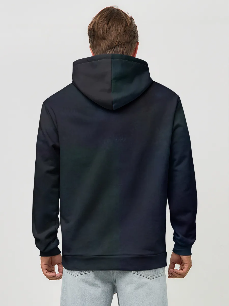 Худи мужской база хлопок / АКУЛА МОНСТР