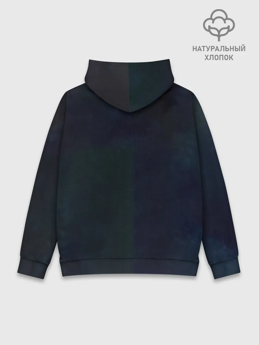 Худи мужской база хлопок / АКУЛА МОНСТР