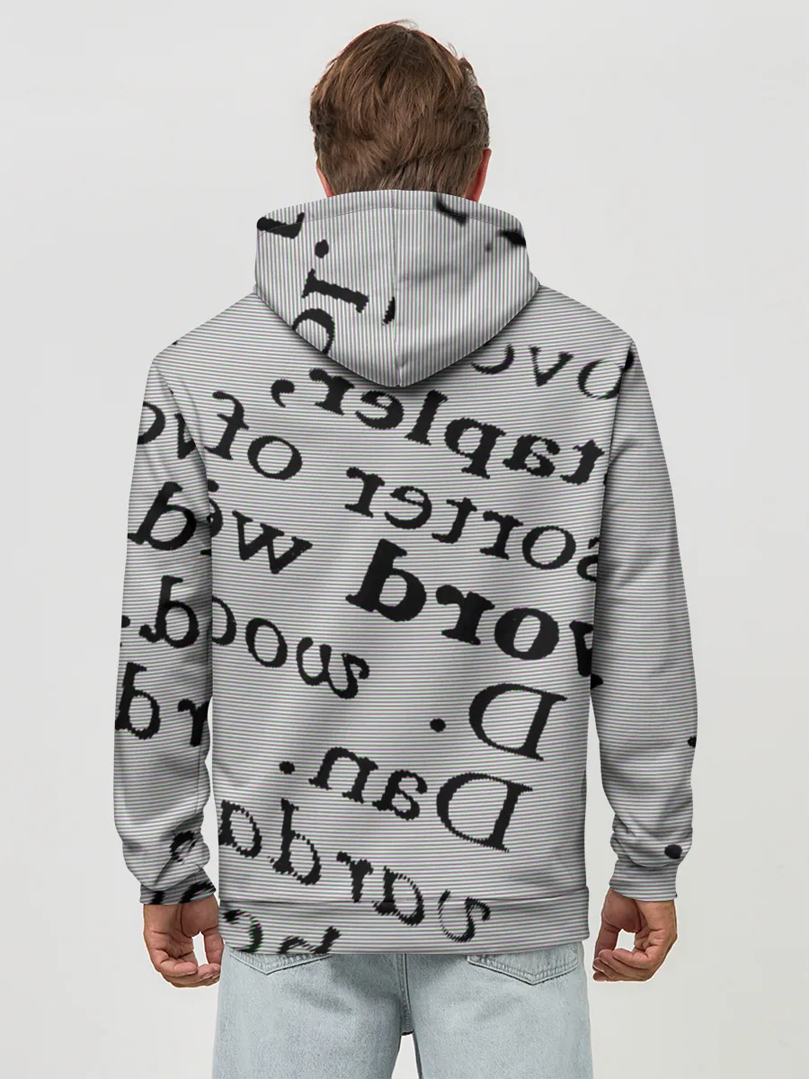 Худи мужской база хлопок / Текст из словоря