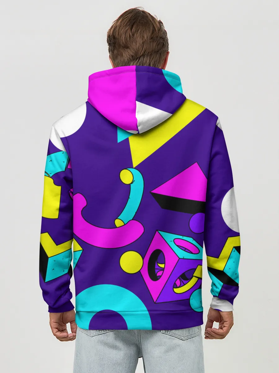 Худи мужской база хлопок / Геометрические фигуры