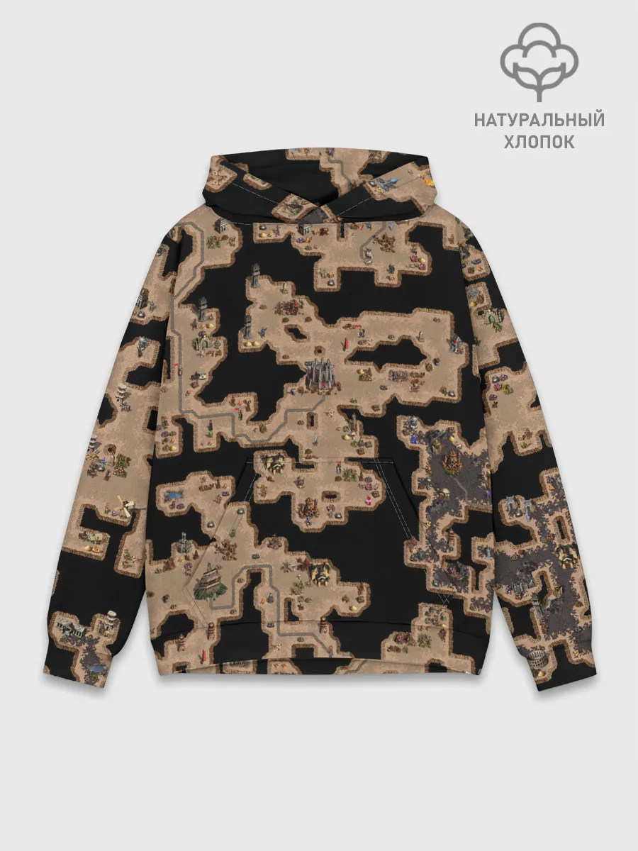 Худи мужской база хлопок / Heroes III Dungeon Map