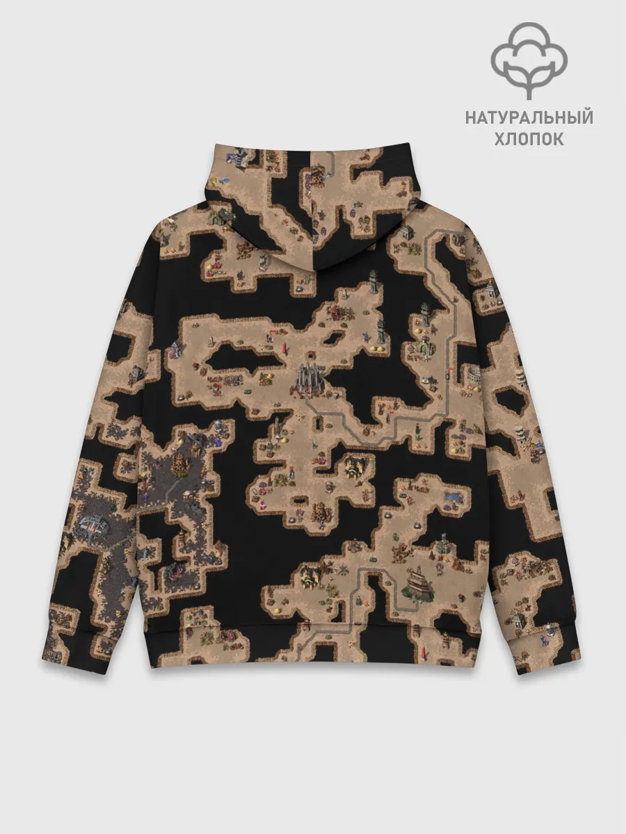 Худи мужской база хлопок / Heroes III Dungeon Map