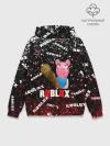 Худи мужской база хлопок / Roblox piggy/Свинка Пигги.