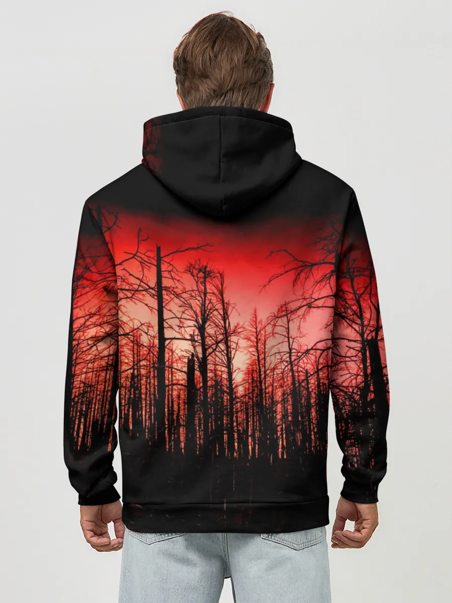 Худи мужской база хлопок / Сиреноголовый Кровавый Лес