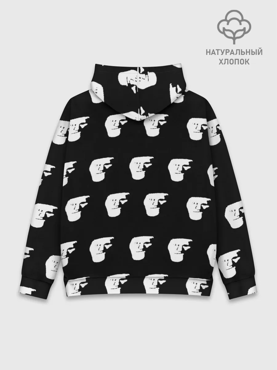 Худи мужской база хлопок / Dark trollface
