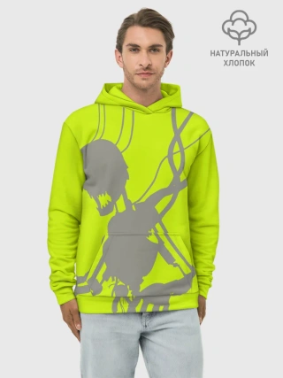 Худи мужской база хлопок / Силуэт злого духа