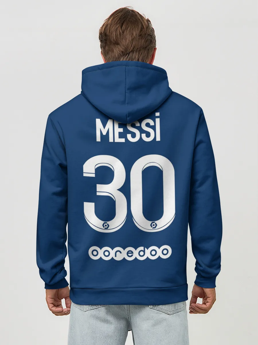 Худи мужской база хлопок / Месси форма ПСЖ 2021/2022