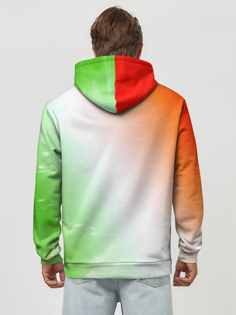 Худи мужской база хлопок / Pop It Anti Stress - Heart - Fire