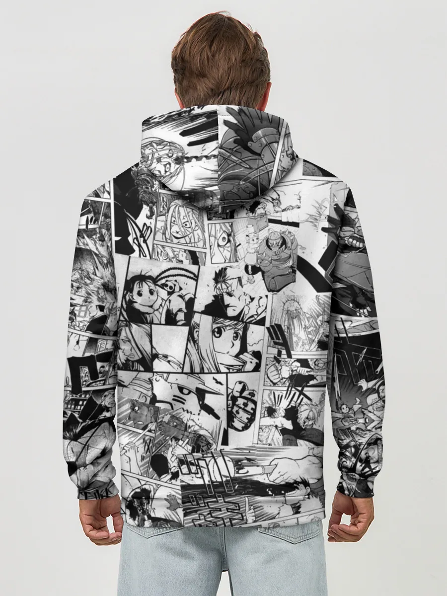 Худи мужской база хлопок / Полковник Мустанг