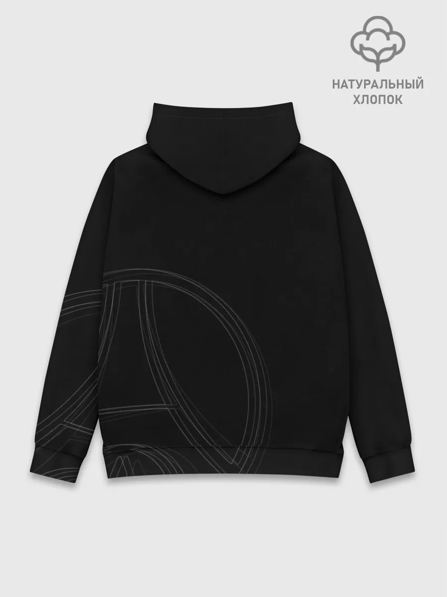 Худи мужской база хлопок / PSG | Core Big Logo Black