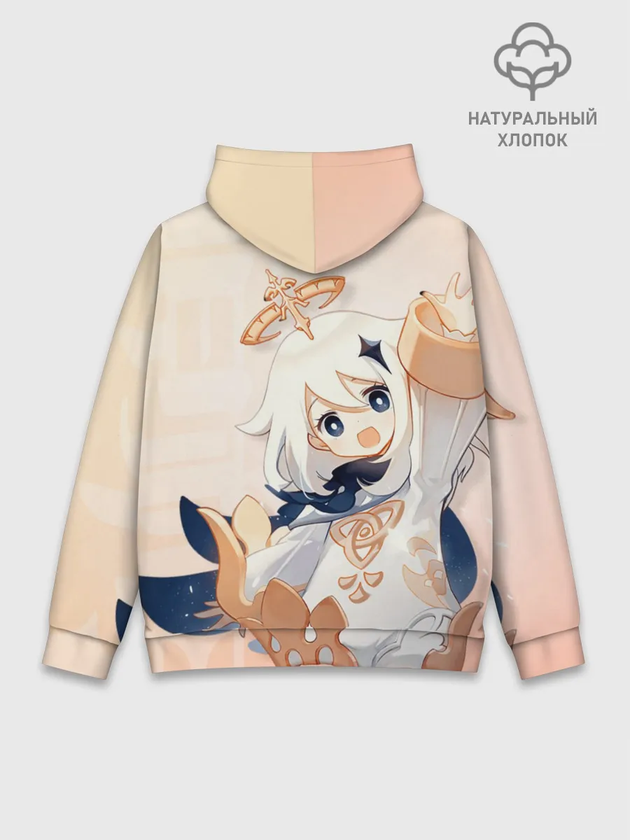 Худи мужской база хлопок / Genshin Impact, Паймон