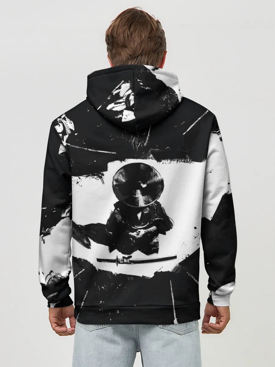 Худи мужской база хлопок / Ghost of Tsushim | Призрак Цусимы