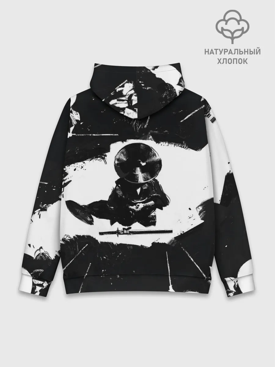 Худи мужской база хлопок / Ghost of Tsushim | Призрак Цусимы