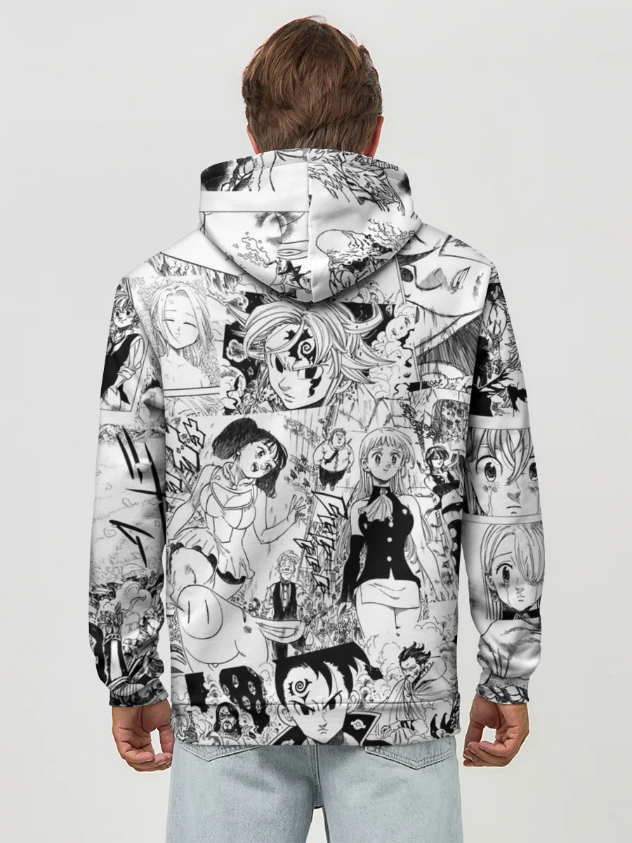 Худи мужской база хлопок / Семь смертных грехов, манга