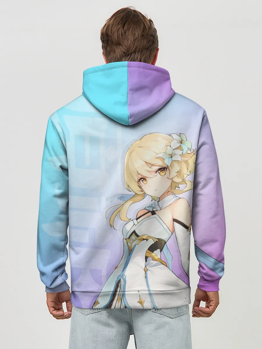 Худи мужской база хлопок / Genshin Impact Путешественница