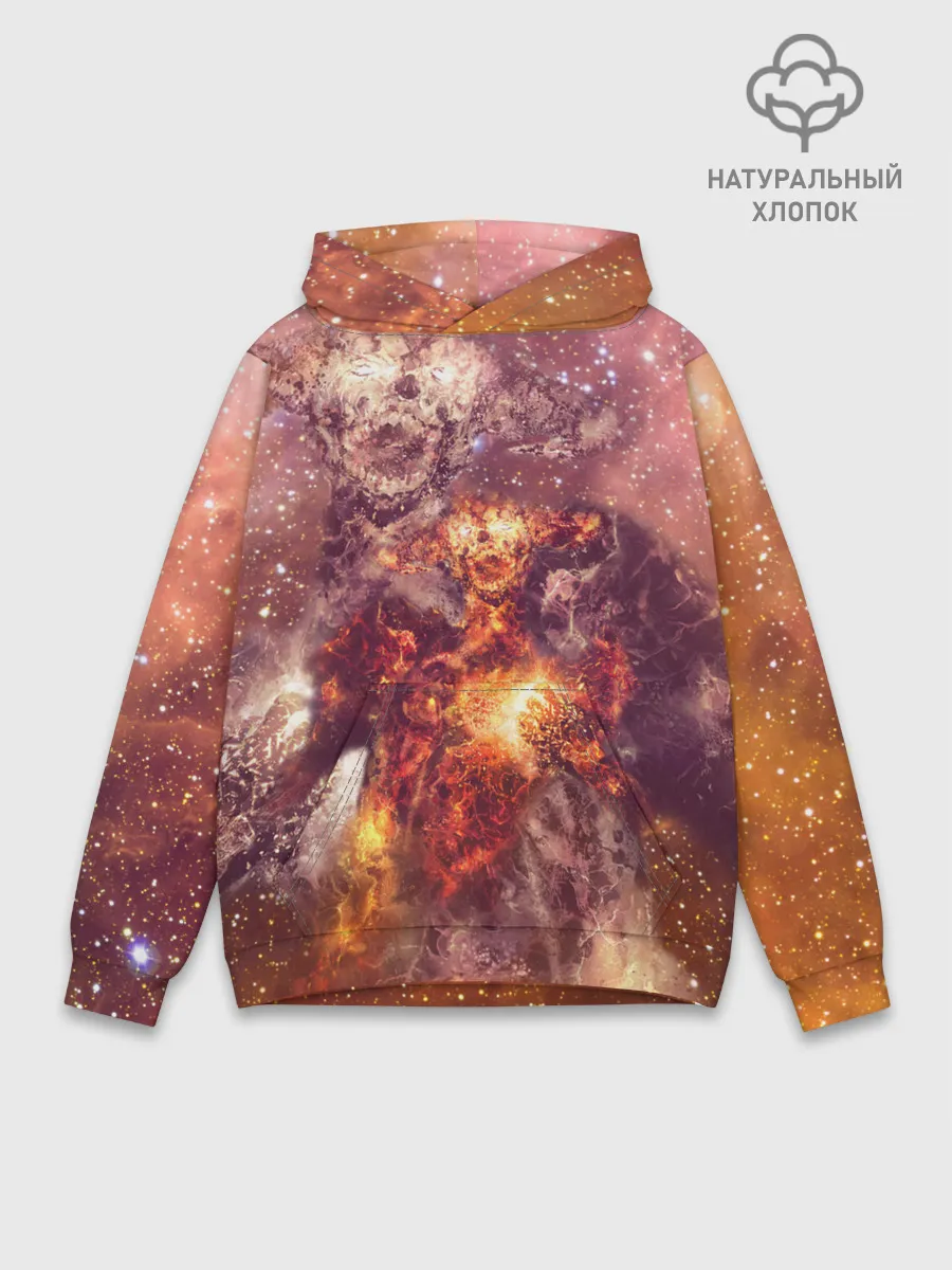 Худи мужской база хлопок / ДЬЯВОЛ | GALAXY DIABLO