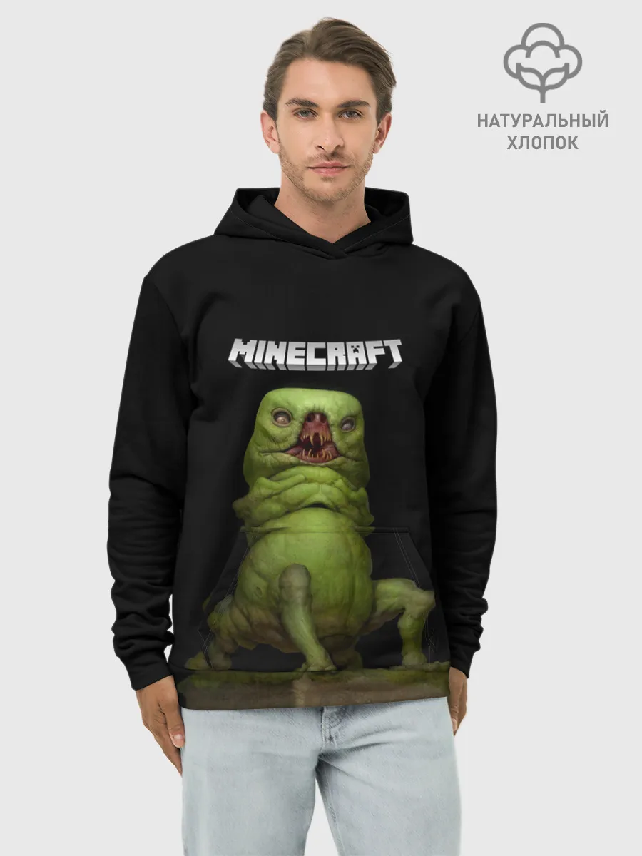 Худи мужской база хлопок / МОБ | МАЙНКРАФТ