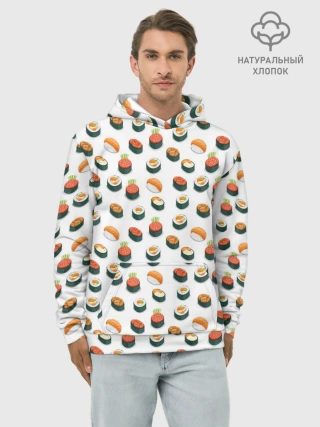 Худи мужской база хлопок / Sushi