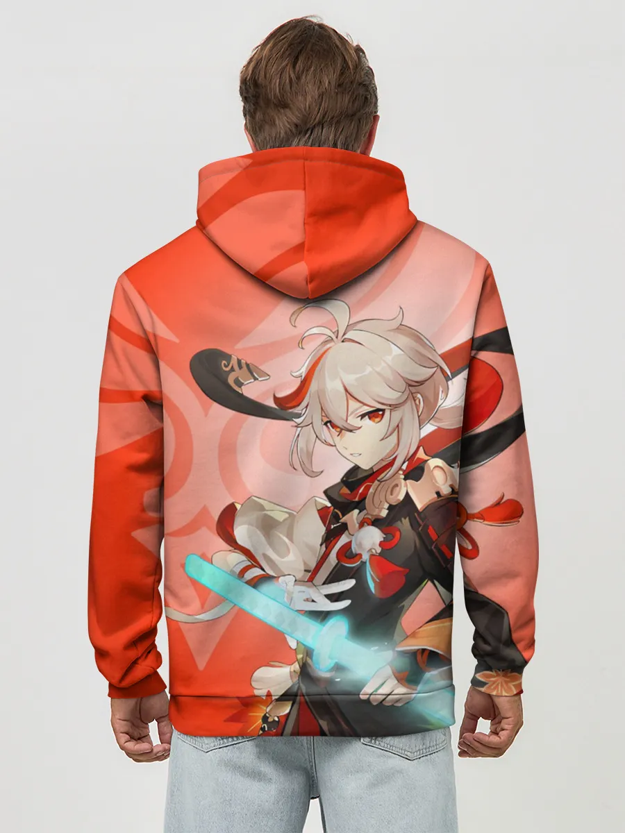 Худи мужской база хлопок / Genshin Impact, Кадзуха