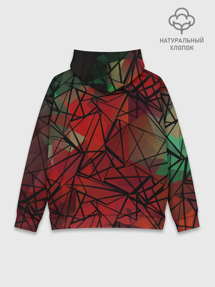 Худи мужской база хлопок / Абстрактный геометрический