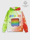 Худи мужской база хлопок / Pop It - Happy - Lightning