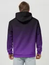 Худи мужской база хлопок / Ночной градиент | Фиолетовый