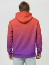 Худи мужской база хлопок / Оранжевый и Фиолетовый