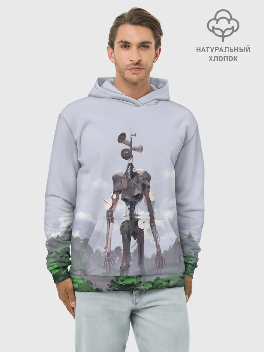 Худи мужской база хлопок / СИРЕНОГОЛОВЫЙ / ЛЕС