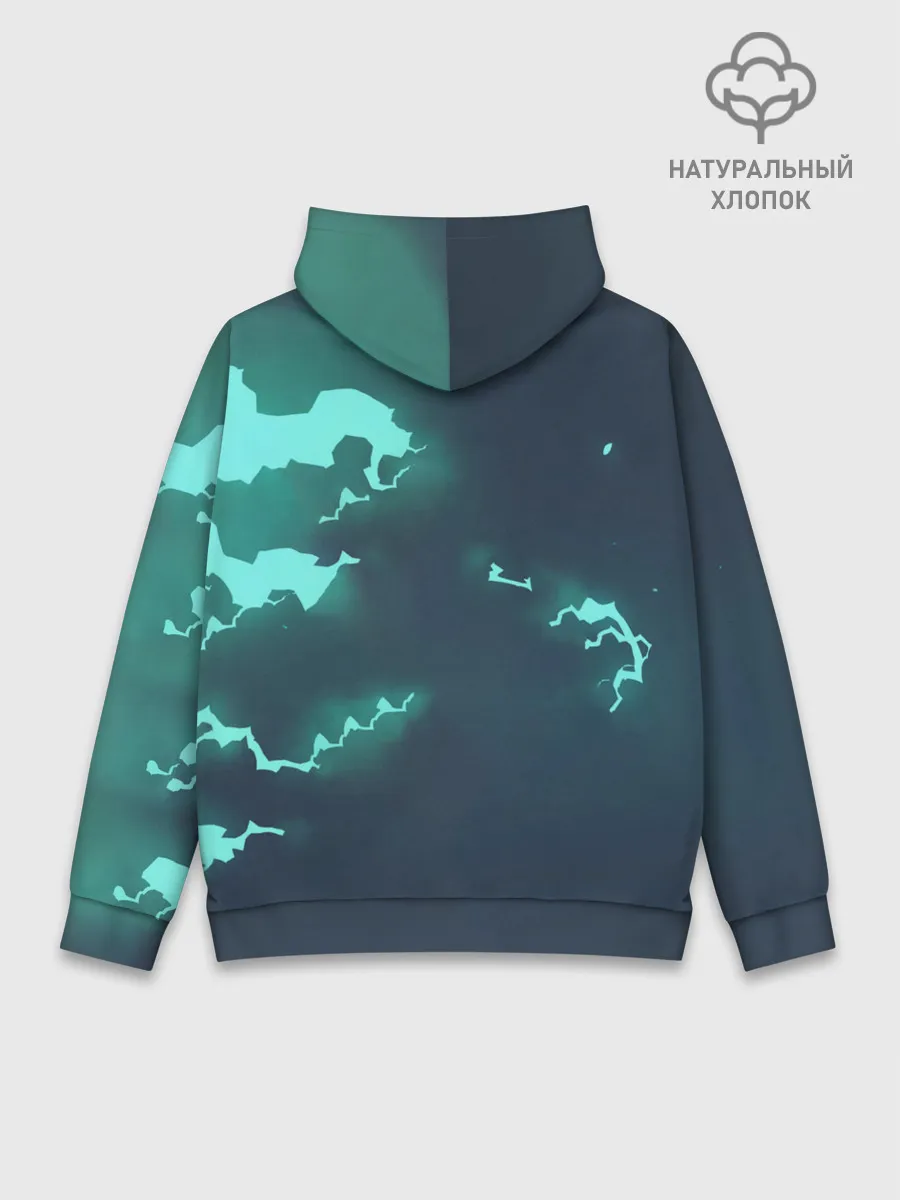 Худи мужской база хлопок / Эш с Пикачу